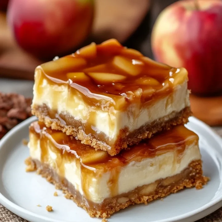 Caramel Apple Cheesecake Bars Recipe