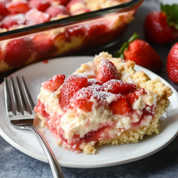 Strawberry Cheesecake Dump Cake Recipe