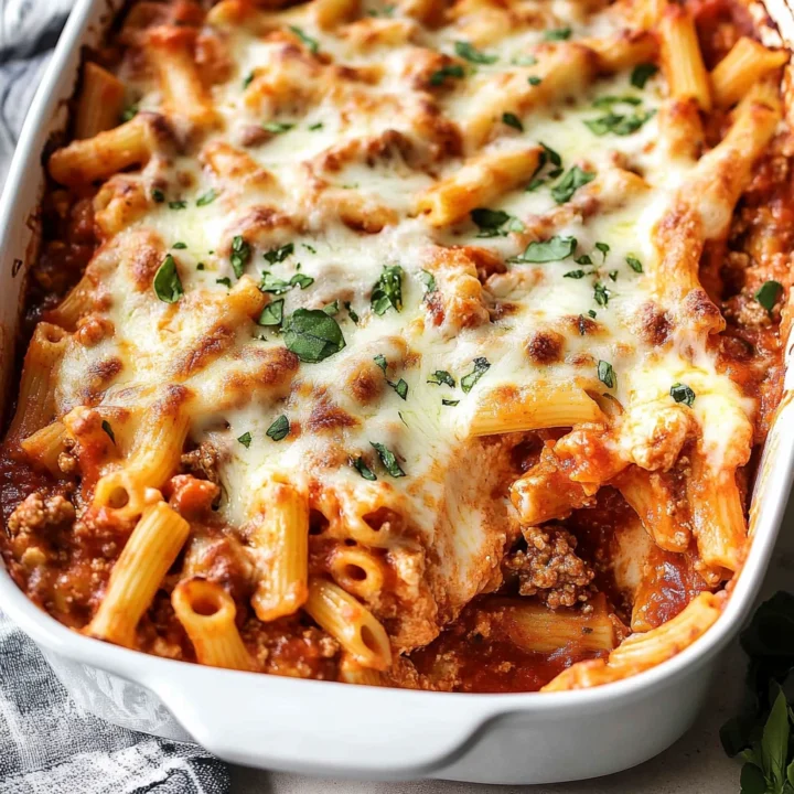 Classic Cheesy Baked Ziti Recipe