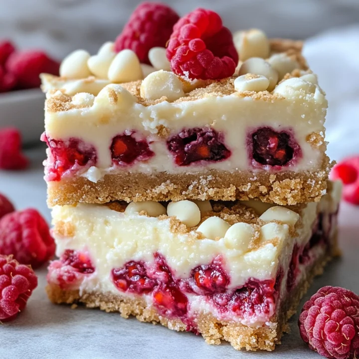 White Chocolate Raspberry Cookie Bars