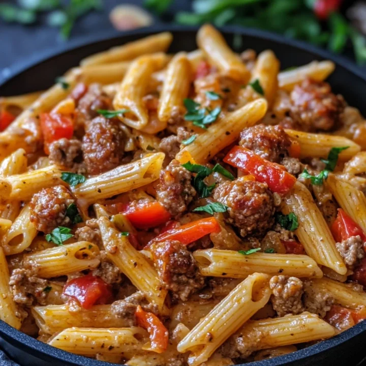 Creamy Cajun Sausage Pasta Dinner