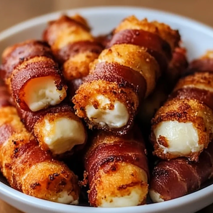 Bacon Wrapped Mozzarella Sticks
