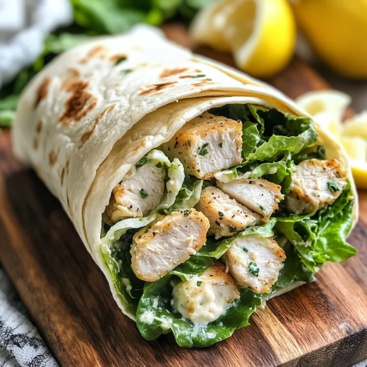 Easy Chicken Caesar Wrap Recipe
