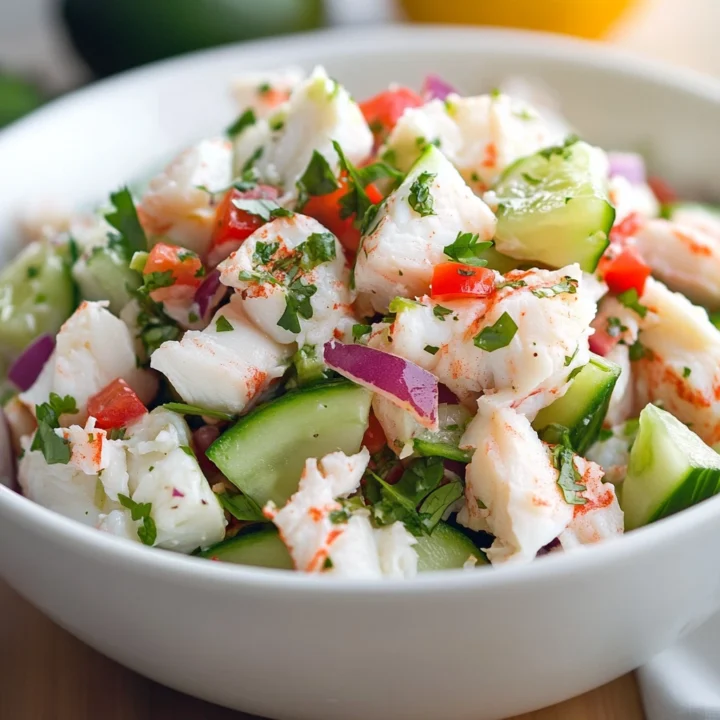 Quick Cucumber Crab Salad Recipe