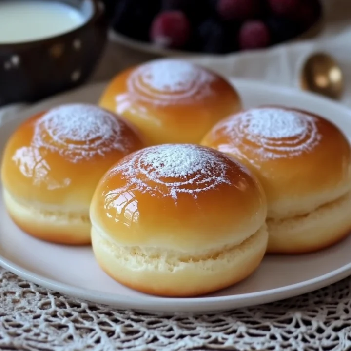 Baked Custard Cream Pan Buns