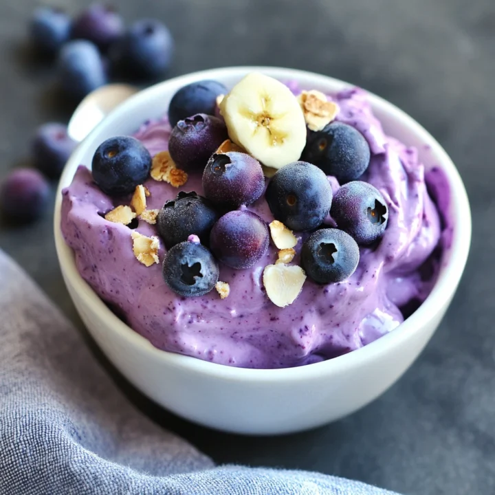 Healthy Frozen Blueberry Yogurt Clusters