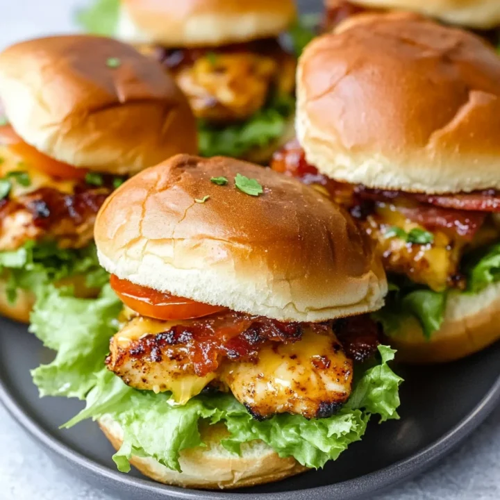Honey Mustard BLT Chicken Sliders