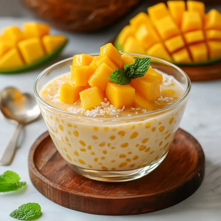 Creamy Mango Sago Dessert Recipe
