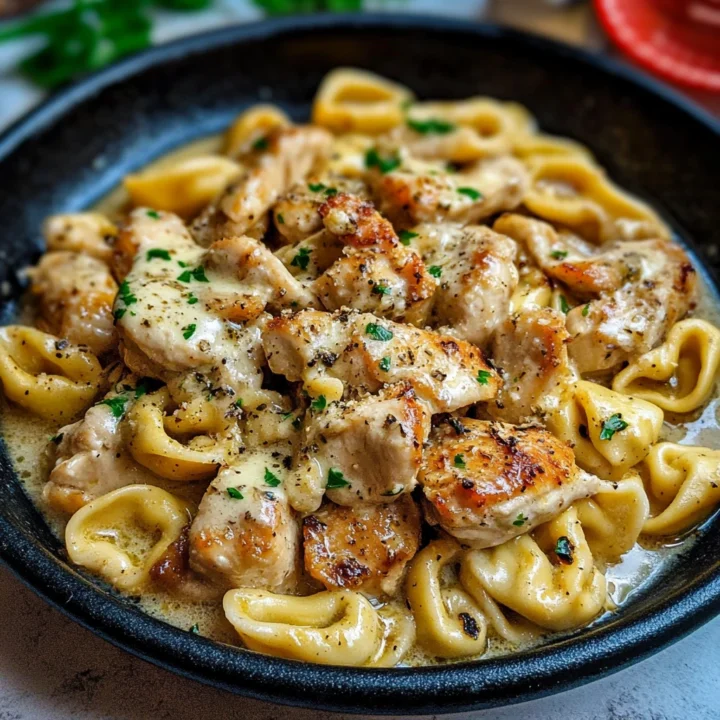 Cowboy Butter Garlic Chicken Tortellini