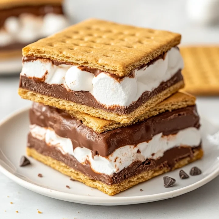 Frozen S'mores Ice Cream Sandwiches