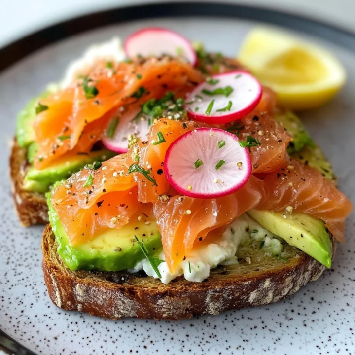 Smoked Salmon Avocado Toast Recipe