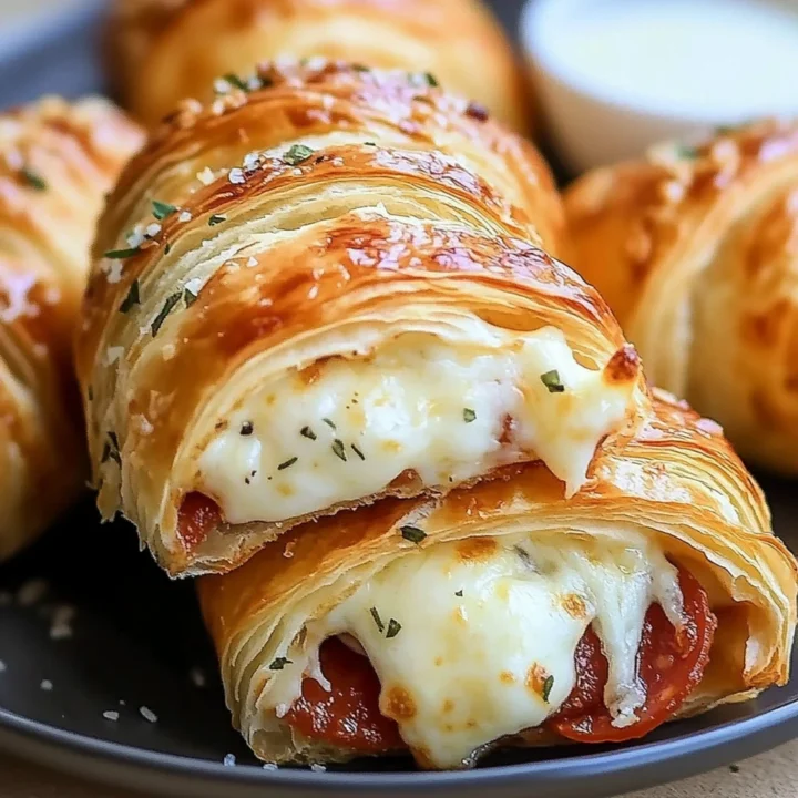 Mozzarella Pepperoni Croissant Rolls