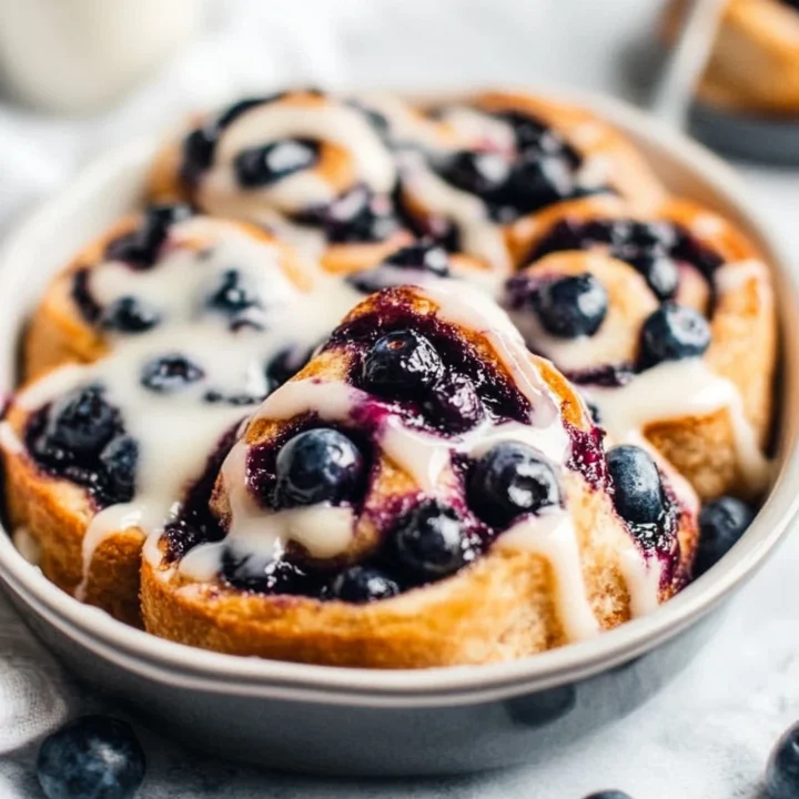 Homemade Blueberry Cinnamon Rolls Recipe