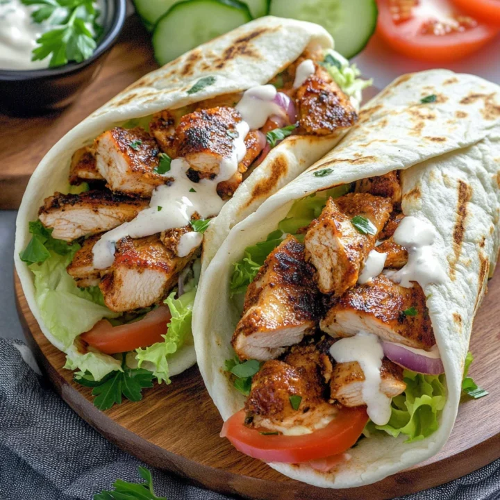 Chicken Shawarma with Garlic Sauce Recipe