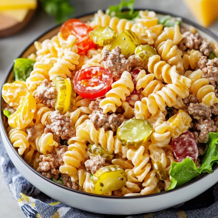 Creamy Big Mac Pasta Salad