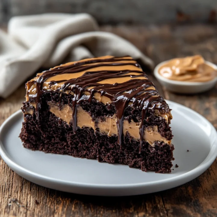 Chocolate Peanut Butter Gooey Cake