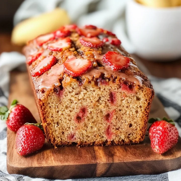 Moist Strawberry Banana Bread Recipe