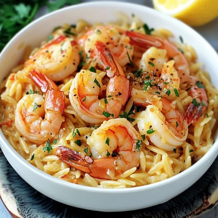 Shrimp Orzo Lemon Garlic Sauce: A Delightful Culinary Experience