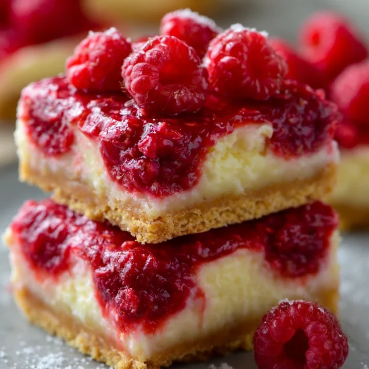 Easy Raspberry Cheesecake Bars Recipe