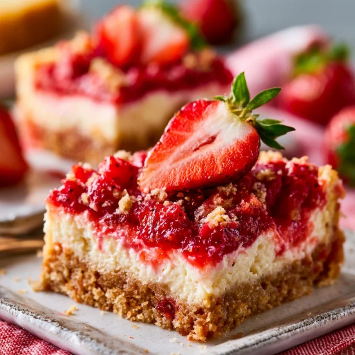 Strawberry Cheesecake Cookie Bars Recipe