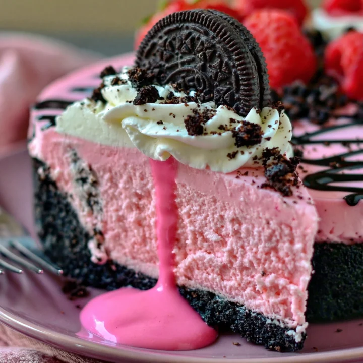 Pink Oreo Cheesecake Festive Dessert
