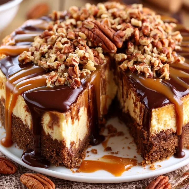 Decadent Turtle Fudge Cheesecake Recipe