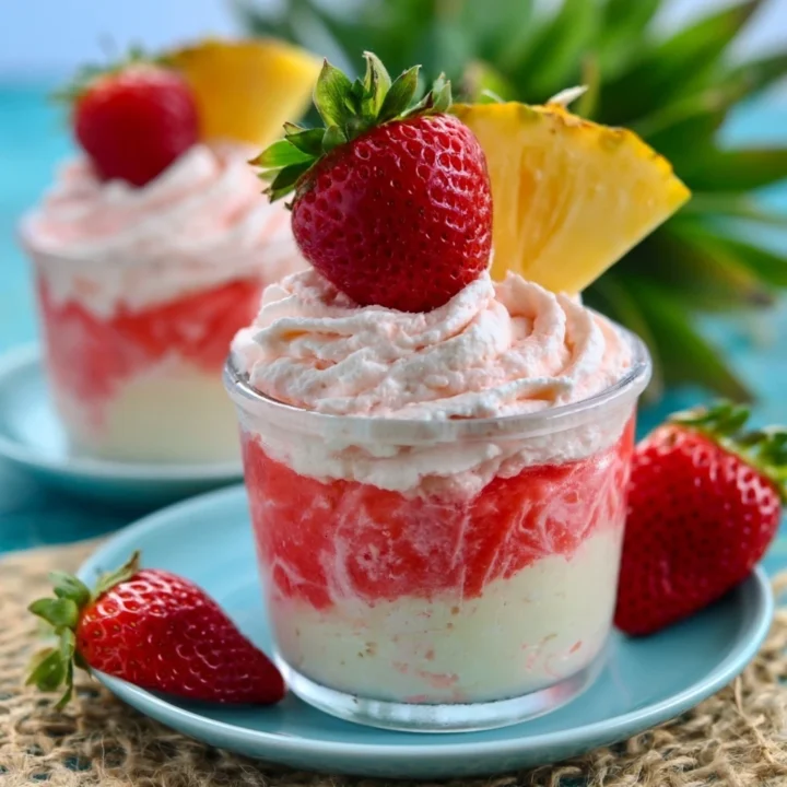 Strawberry Piña Colada Malibu Frosting