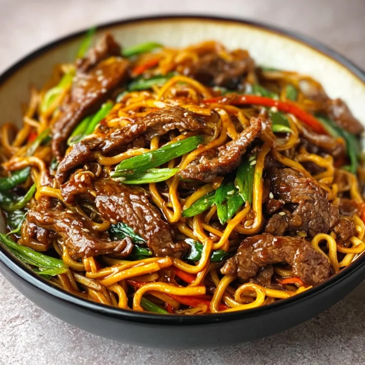 Beef Stir Fry Sticky Noodles