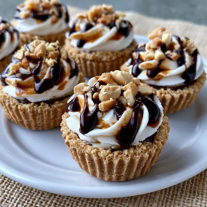 No Bake Peanut Butter Cheesecake Cups